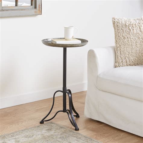 house metal table with small opening|Amazon.com: Small Metal Tables.